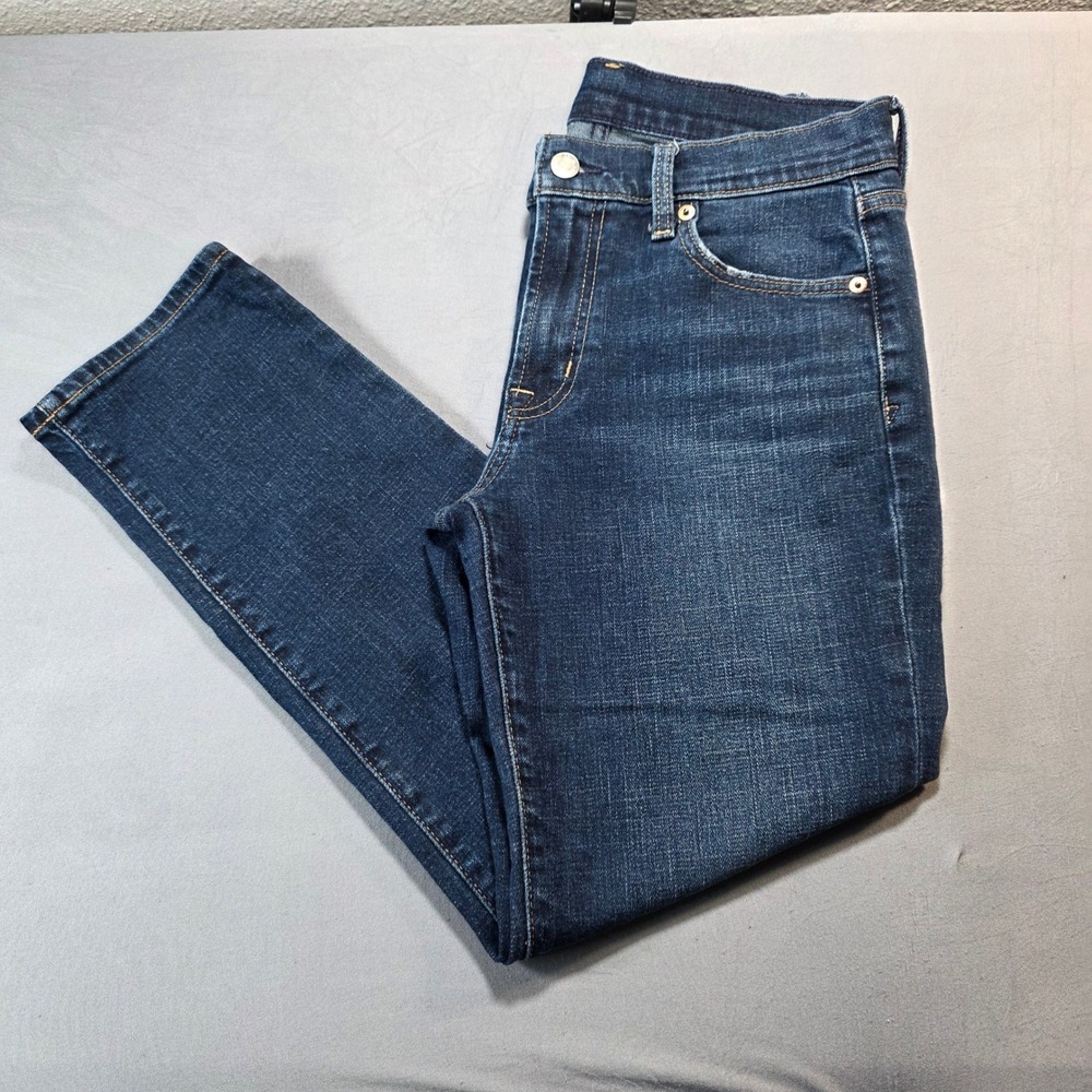 Gap Girlfriend Mid Rise Jeans Dark Wash Denim Size 25 (0) Regular Relaxed Fit‎